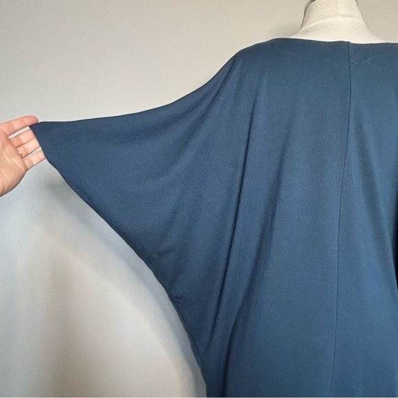 The Tiny Closet Peacock Blue Painter Dress, Medium - Picture 10 of 13